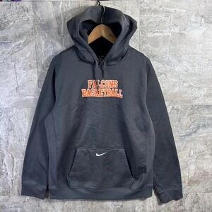 Nike grey Falcons Basketball Therma-Fit hoodie Mens Size L #basketball